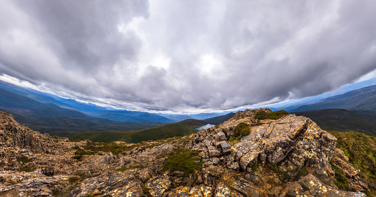Panoramic view of Mountains, Tasmania