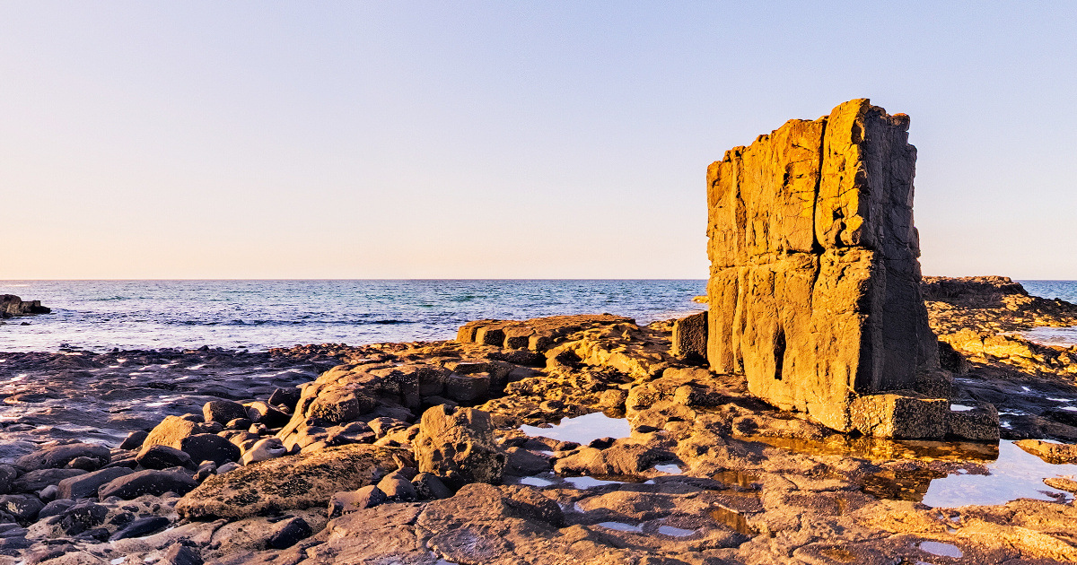 Panoramic view of Don Heads, Tasmania