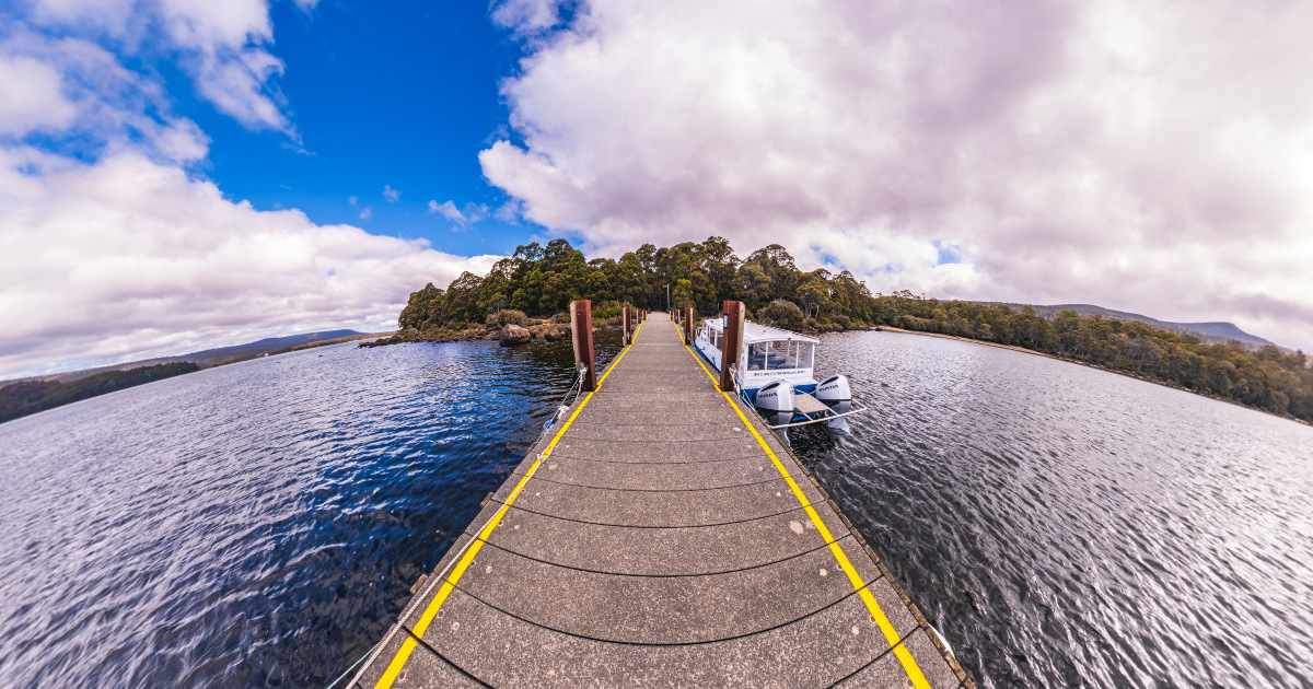 Panoramic view of Lake St Clair, Tasmania