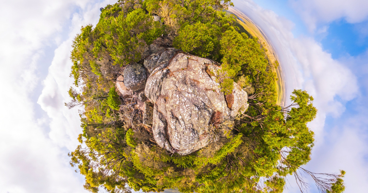 Panoramic view of Wukalina (Mount William), Tasmania